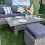 8 Seater Rattan Dining Set with Rising Table Image 2