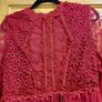 Red lace backless mini dress (free postage) Image 2