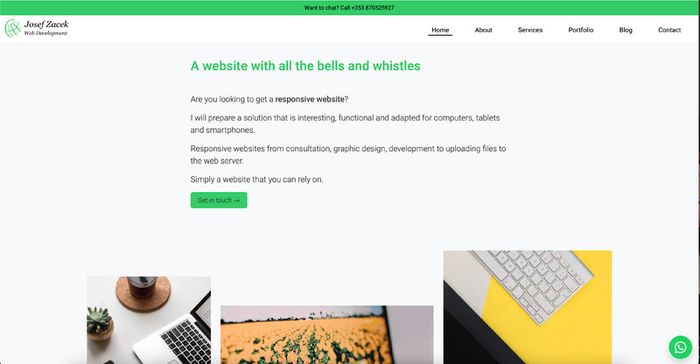 Web design and development services