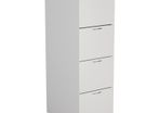 NEW White 4 Drawer Wooden Filing Cabinet