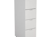 main image for ad NEW White 4 Drawer Wooden Filing Cabinet