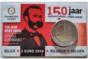Belgium 2 Euro Brilliant Uncirculated Coin 2014 - Red Cross