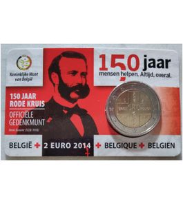 Belgium 2 Euro Brilliant Uncirculated Coin 2014 - Red Cross
