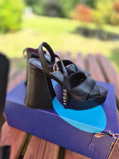 Lamoda Chunky Platform Sandals, Size 5 UK, 38 EU, AV