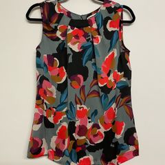 Clements Ribeiro sleeveless blouse, size 10.