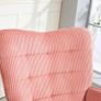 Rocking chair, relax armchair, rocking armchair, supports up to 120 kg, polyester, 98 x 71 x 101 cm, Pink Image 3