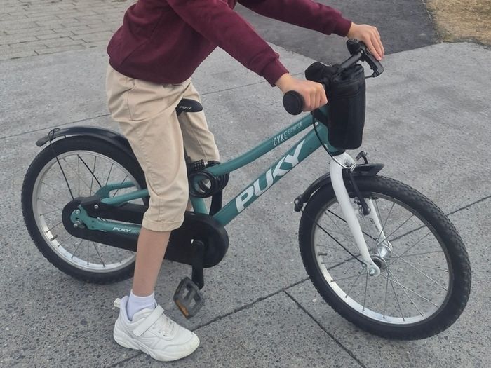 Premium PUKY CYKE 18" Kids Bike - Ultra Lightweight (Mint / Teal)