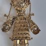A stunning vintage silver gilt ragdoll pendant necklace rare to find Image 3