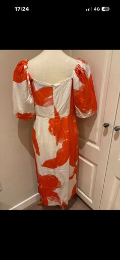 Mint Velvet viscose linen dress size 14