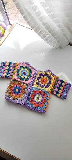 Handmade granny square baby cardigan
