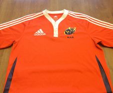 Munster Rugby Adidas Jersey Orange Mens Size L - Very Rare