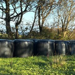 Round bale silage