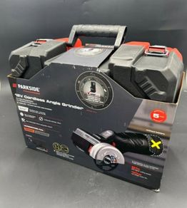 Parkside Performance X12V Cordless Brushless Cut Off Tool Angle Grinder.  Next Gen Performance 2.5AH X12V Battery And 6.0A X12V Fast Charger. 2AH X12V Batteries 2.4A X12V Chargers. The Best A Professional Can Get. Closing down sale - all must go!