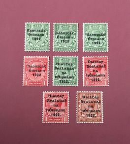 Ireland Thom and Harrison Overprints Feb 1922-23