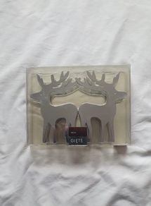 Brand new next stag/reindeer tealight holder chrome