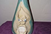Irish Stoneware face vase