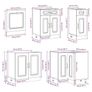 11 Piece Kitchen Cabinet Set White Image 9