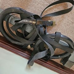 D8 Fitness Heavy-Duty Plastic Gym Rings (Adjustable Straps)