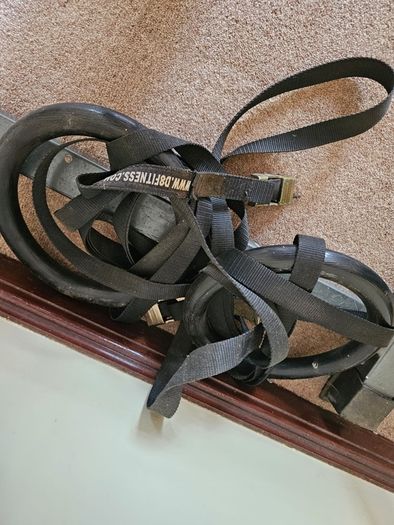 D8 Fitness Heavy-Duty Plastic Gym Rings (Adjustable Straps)