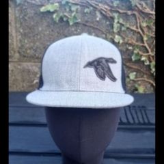Trucker style cap with mallard patch