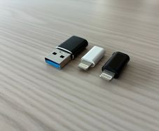3PCS - 2x Micro USB (Female) to Lightning (Male) and 1x USB C (Female) to USB A (Male) adapters