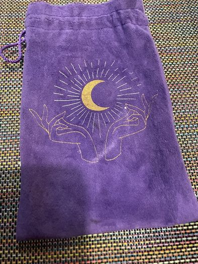 tarot card velvet drawstring bag holder