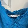 Zara Electric Blue Mini Dress - Size Small Image 3
