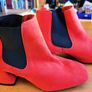 Ancle boots orange size 6 wide fit Image 2