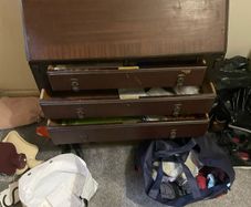Wooden old desk (Vintage maybe?)