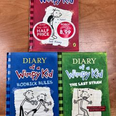 Diary Of A Wimpy Kid, Books 1,2&3 by Jeff Kinney