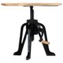 Side Table 60x(46-63) cm Solid Mango Wood and Cast Iron Image 4