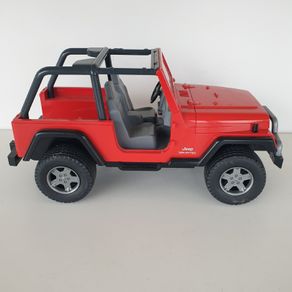Bruder red jeep international