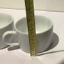 White Porcelain Coffee Cups x 2 Image 4