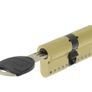 Tesa Assa Abloy MK153030L - TK100 High Security Cylinder, 30x30 mm, Short Cam, Key - Key, Brass Plated Image 2