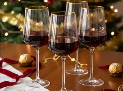 Killarney Crystal Kenmare Wine Glasses [8]