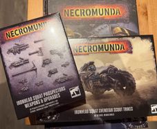 Necromunda Warhammer 40k ironhead squats weapon upgrades, Svenotar scout triples and Halls of the ancients book