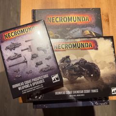 Necromunda Warhammer 40k ironhead squats weapon upgrades, Svenotar scout triples and Halls of the ancients book