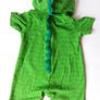 Dinosaur Green One Piece Outfit Unisex Babysuit 6-9 months Image 2