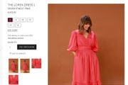 SERAPHINA The Floral Smock Dress with pockets Sz M (Fit 12-14UK) - Rrp 155 (New)