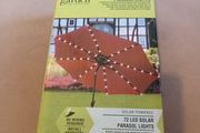72 solar garden parasol lights