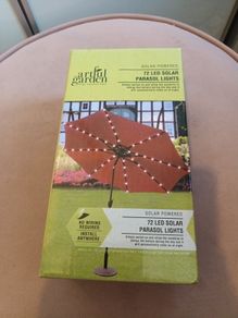 72 solar garden parasol lights
