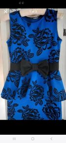 Blue and Black Quiz Dress Size 14