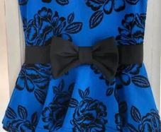 Blue and Black Quiz Dress Size 14