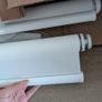 Blinds2go Umbra milk white double roller blind. W 1330 D 1240 Image 4