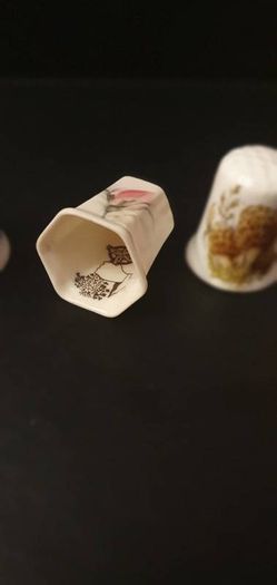 Collection of Flower Themed Thimbles