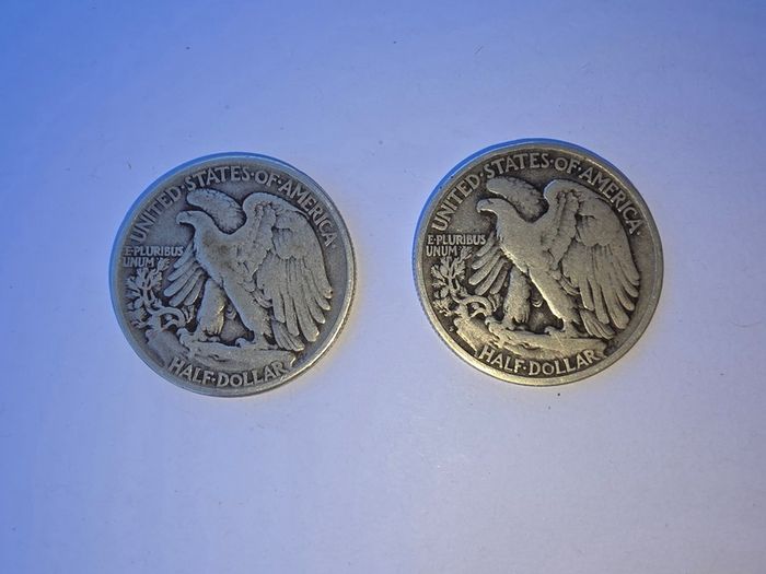 Silver Half Dollar coins 1941
