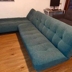 2-Piece Sofa & Sofa Bed Set (Teal)