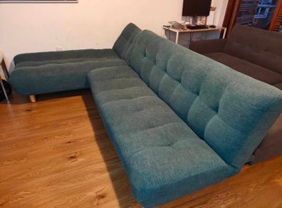 2-Piece Sofa & Sofa Bed Set (Teal)