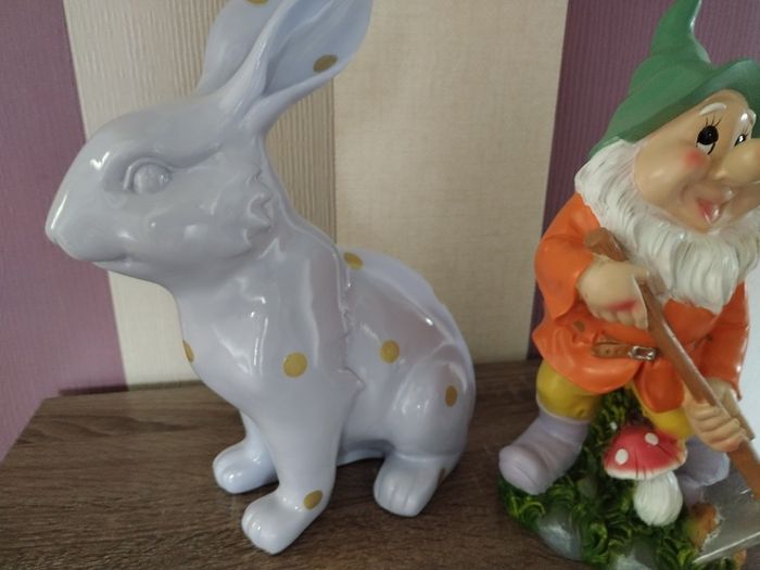 Purple Easter Rabbit Ornament