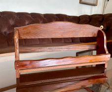 Vintage Mid Century Modern Wooden Spice Rack Shelf